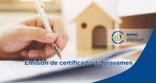 Emisión de certificado de gravamen