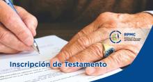 Inscripción de Testamento CANTÓN -  CAYAMBE