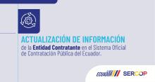Actualización de información de la entidad contratante