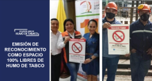 Emisión de reconocimiento como espacio 100