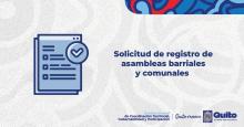 Solicitud de registro de asamblea barrial