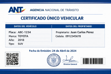 CERTIFI9CADO UNICO VEHICULAR