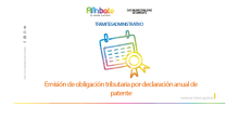 Obligación tributaria por declaración anual de patente