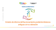 Informe del fraccionamiento predial de divisiones antiguas con su valoración