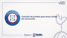 Creación de predios para áreas verdes y/o comunales