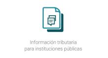 Información tributaria para instituciones públicas