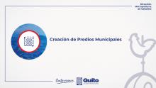 Creación de predios municipales