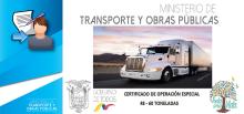Certificado de Operación Especial para Vehículos entre 48 - 60 Toneladas
