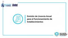 Emisión de Licencia Anual para el funcionamiento de Establecimientos