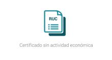 Certificado sin actividad económica