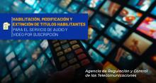 Registro de notificaciones de modificación de estatutos y cambios de socios o accionistas para un Sistema de Audio y Video por Suscripción