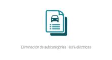 Eliminación de subcategorías 100% eléctricas